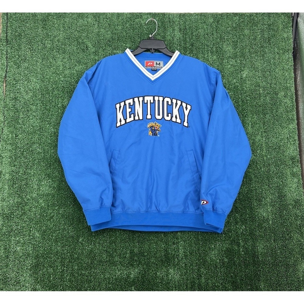 Vintage Pro Player Kentucky Wildcats UK Pullover Windbreaker Jacket Mens Med